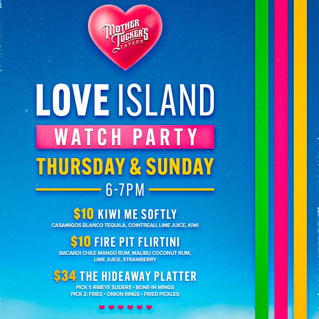 love island mother tuckers watch party thursday sunday